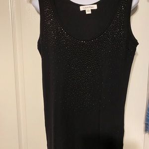 Black Bling Tank Top by Calvin Klein